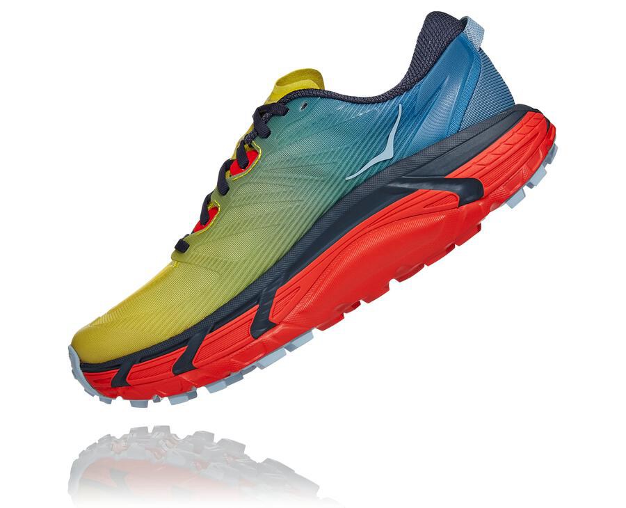 Trail Shoes Mens - Hoka One One Mafate Speed 3 - Blue - HDQRPBX-81